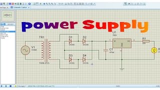 How to Make Power Supply Circuit in Proteus [upl. by Fitzgerald]