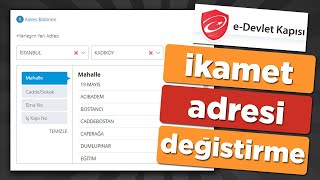 EDevlet Adres İkamet Değiştirme  İkametgah Nasıl Değiştirilir [upl. by Pamelina532]