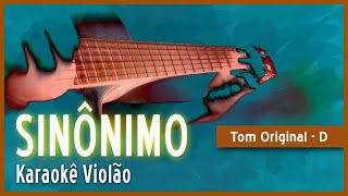 Zé Ramalho  Sinônimo  Karaokê Violão [upl. by Nylesaj]