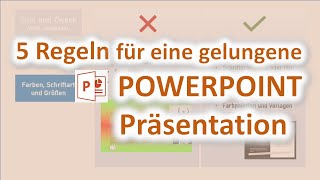 5 Regeln für eine PowerpointPräsentation [upl. by Dj]