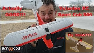 Volantex RC  Sport Cub 500  Unbox Setup Indoor amp Outdoor Flights [upl. by Brana]