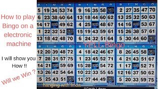 How to play Bingo on a electronic machine [upl. by Thorne283]