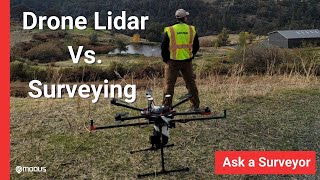 How does Drone LiDAR Mapping Compare to Surveying  Ask a Surveyor [upl. by Jean6]