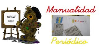 Manualidad  Hacer un periódico para niños [upl. by Sidoma670]