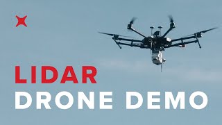 UAV Drone Lidar Sensor Demo [upl. by Gilletta]