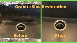 How to Restore Black Granite Sinks [upl. by Lamp]