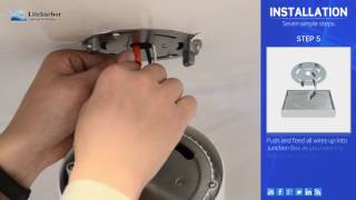 How to Install Flush Mount Ceiling Light [upl. by Rayle]