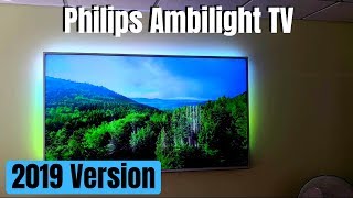 Philips Ambilight 2019 65 inch TV Review amp Demo 65PUS6814 [upl. by Aiclid]