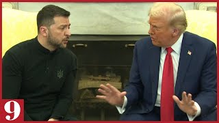 Trump And Zelensky Engage In A Heated White House Confrontation [upl. by Aicilanna]