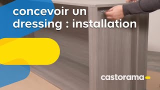 Concevoir un dressing  installation Castorama [upl. by Amitaf]