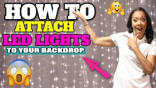 How to attach lights on your backdrop LED Curtain [upl. by Haggai227]