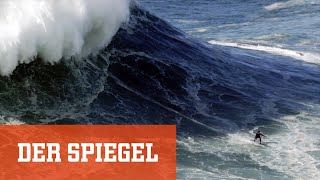 Die Weltrekordwelle Big Wave Surfing in Nazaré  DER SPIEGEL [upl. by Jamilla138]