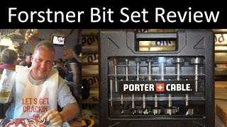 Forstner Bit Set Review  Porter Cable PC1014 [upl. by Elfrieda]