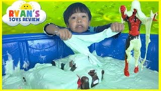 HOW TO MAKE GIANT SLIME GOO Easy Science Experiment for kids [upl. by Oiligriv]