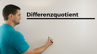 Differenzenquotient Differentialquotient Tangentengleichung Totales Differential  Daniel Jung [upl. by Atneciv]