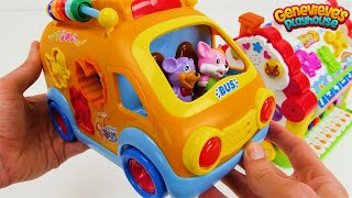 School Bus Learning Toy for Toddlers with Toy House [upl. by Uno]