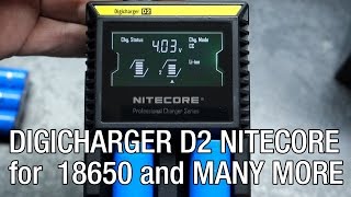 Unboxing and Review of Nitecore Digi D2 Dual 18650 Battery Charger by Sysmax Industry Co Ltd [upl. by Leira]