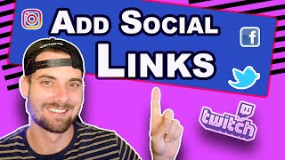 How To Add Social Links To Your Twitch Channel [upl. by Ardnola]