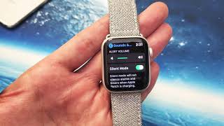 Apple Watches How to MUTE SILENT VIBRATE amp INCREASEDECREASE VOLUME [upl. by Ariew646]