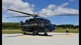 Starspeed S92A  Flight from Penzance Heliport PZE to Tresco Scilly Islands TSO UK [upl. by Manup]