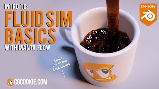 Lets Make Coffee Blender Fluid Sim Manta Flow For Beginners [upl. by Milan]