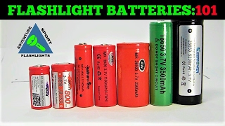 Flashlight Batteries 101 Quick and Simple Explanation [upl. by Ciri]