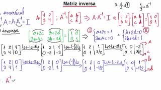 Matriz inversa por escalonamento [upl. by Biggs]