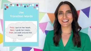 Use Transition Words Writing Mini Lesson [upl. by Notlehs]