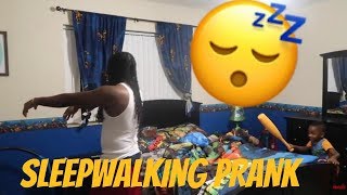 SLEEPWALKING PRANK [upl. by Ylrbmik]