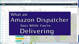 What an Amazon Dispatcher Sees While Youre Delivering [upl. by Anaihsat]