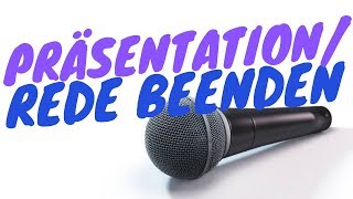 Rede beenden ✅ Präsentation Ende [upl. by Atsilac]