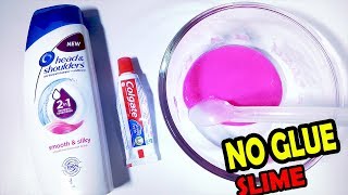 No GLUE  2018 How to make Shampoo and Toothpaste Slime [upl. by Regor]