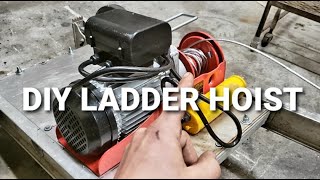 DIY ladder hoist [upl. by Atikahc624]