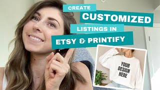 ETSY AND PRINTIFY HOW TO SELL CUSTOMIZED PRINT ON DEMAND PRODUCTS [upl. by Drandell790]