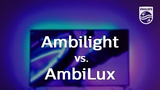 Philips TV – Ambilight vs AmbiLux How immersive do you want it [upl. by Eniarral903]