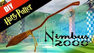 ⚡️Harry Potter DIY Nimbus 2000 Broomstick  Cardboard  Full Size Replica [upl. by Ponce]