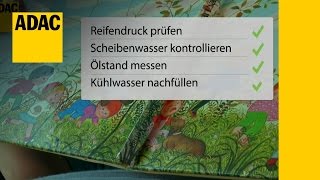 Autocheck vor der Urlaubsreise  ADAC [upl. by Aitel337]