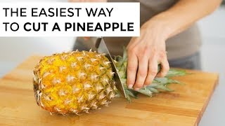 HOW TO CUT A PINEAPPLE  Clean amp Delicious [upl. by Jacquelynn]