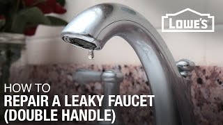 How To Fix A Dripping or Leaky Double Handle Faucet [upl. by Alleyn]