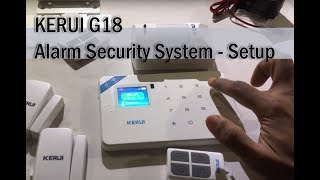 KERUI G18 Alarm Security System  Setup [upl. by Oiliduab]