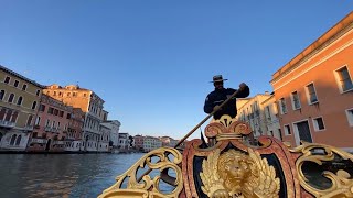 Venice Gondola Ride along Grand Canal and Small Canals [upl. by Duffie985]