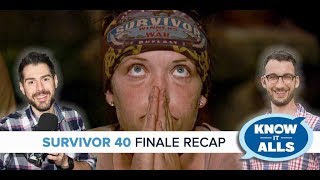 Survivor 40 KnowItAlls  Winners at War FINALE Recap [upl. by Georglana]