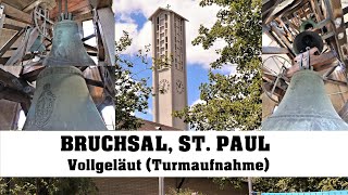 BRUCHSAL D St Paul Vollgeläut Turmaufnahme [upl. by Putnem]