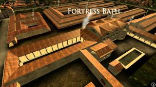 Animation of ancient Roman Fort in Caerleon Wales [upl. by January509]