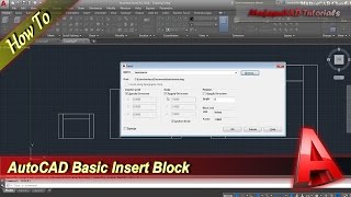 AutoCAD How To Insert Block [upl. by Carbone]