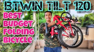 BTWIN Tilt 120  Best Budget Folding Cycle India  Cycle Review  Decathlon Cycles  Commuter Cycle [upl. by Zhang]