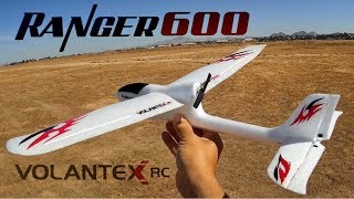 Beginner fixed wing glider airplane with One Key Return VolantexRC Ranger 600 [upl. by Panta]