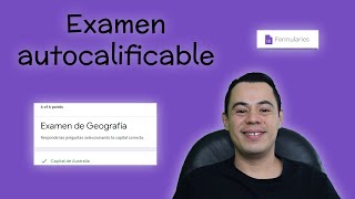 Crear un examen o cuestionario autocalificable en Google Forms [upl. by Swee]