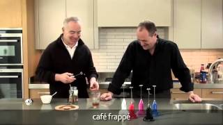 How to make a frappé coffee using an aerolatte milk frother [upl. by Enitsirc]