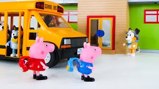 Peppa Pig and Bluey Go to School Hindi [upl. by Dettmer]